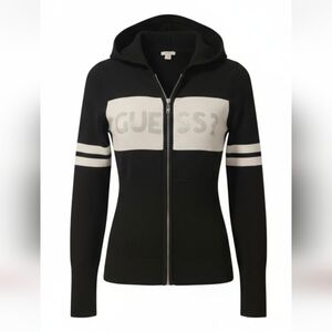 Guess Monochrome Zip-Up Hoodie